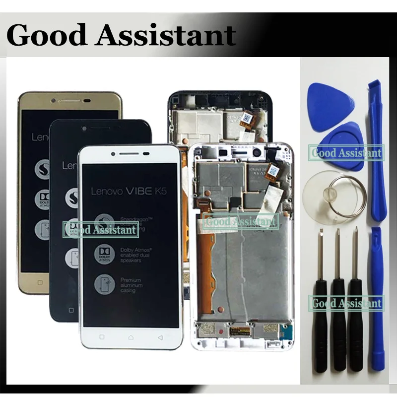 

For Lenovo Vibe K5 A6020l37 A6020l36 A6020a40 K5 Plus A6020a46 Lemon 3 LCD Display + Touch Screen Digitizer Assembly Frame Tools