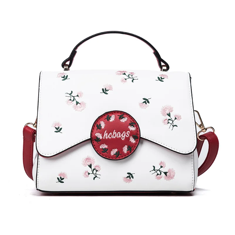 

Women Luxury Flower Embroidered Bags Famous Designer Brands Handbags Women Crossbody Handbag Small Square Bags Bolsa Feminina