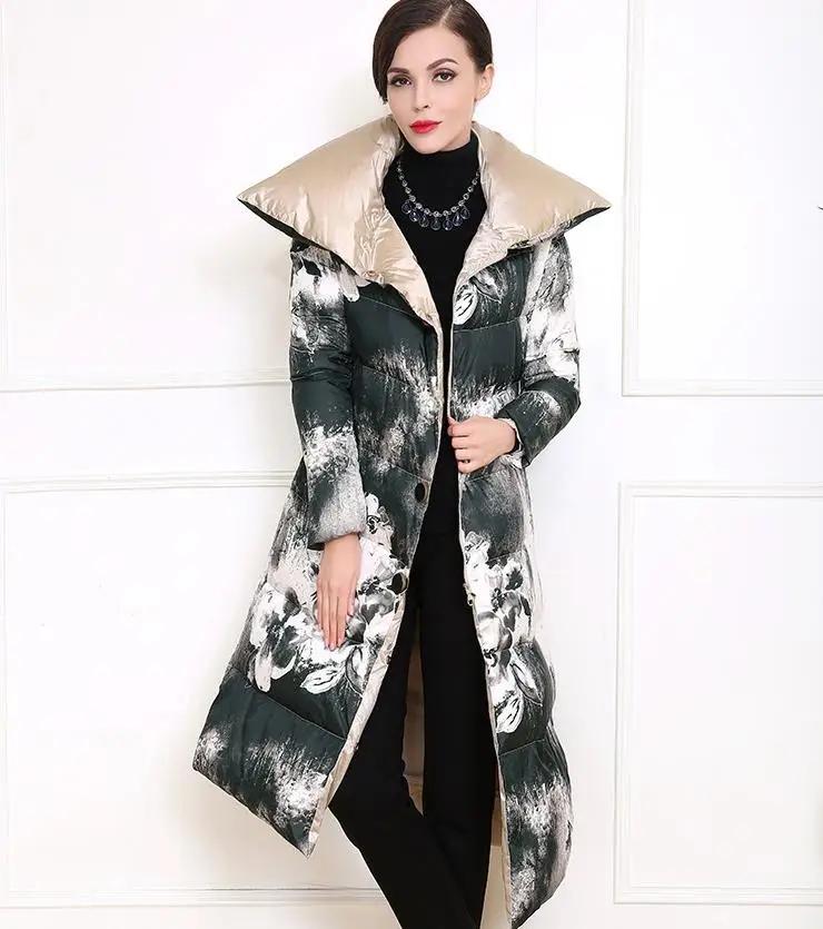 2016 New Women Winter Large Turn Down Collar Cotton Down Jacket Woman Parka Womens Coats Thick