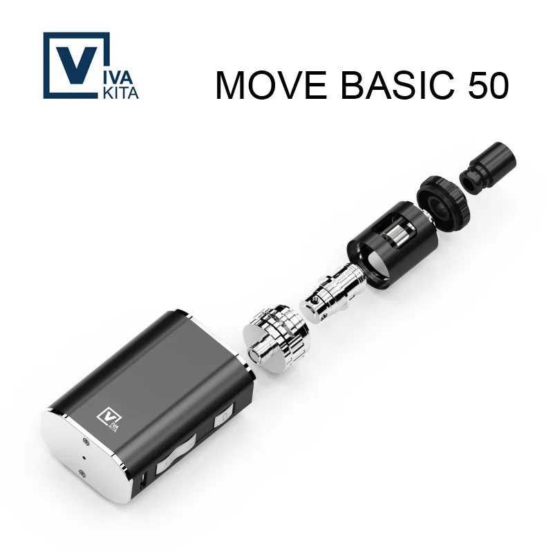 Электронная сигарета Move Basic 50 Вт Vape Kit vw mod 1100 мАч 2 0 мл бак 0.25ом vape e Sigaret батарея 510