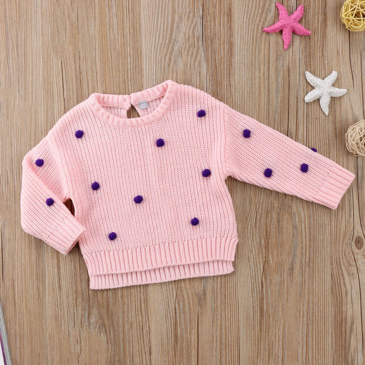 Pudcoco/осень-зима; футболки с длинными рукавами для маленьких девочек; пуловер; милая трикотажная одежда для маленьких девочек