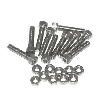 

M8 x 40mm 304 Stainless Steel Hex Key Bolt Socket Head Cap Screws with finish Hex Nuts 10pcs