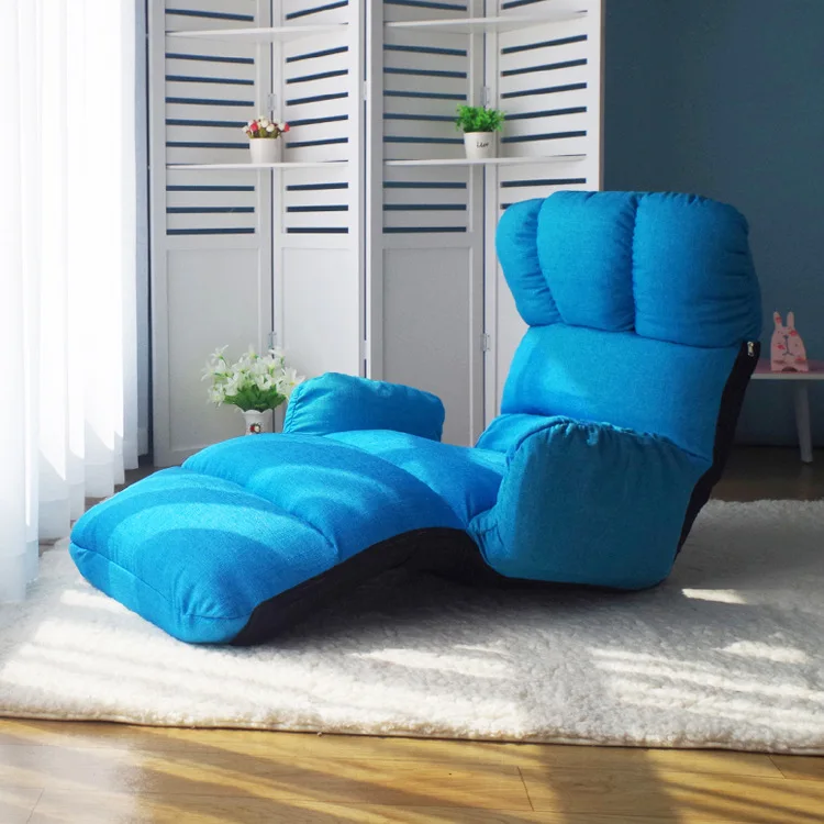 Floor FoldableChaise LoungeChair 6 Color Adjustable Recliner Living Room Furniture Japanese Style Daybed SleeperSofa Armchair