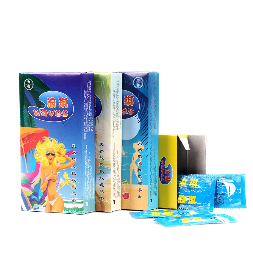 10 PCS/ box Natural Rubber Latex Condoms Large Oil Condom Sex Tool