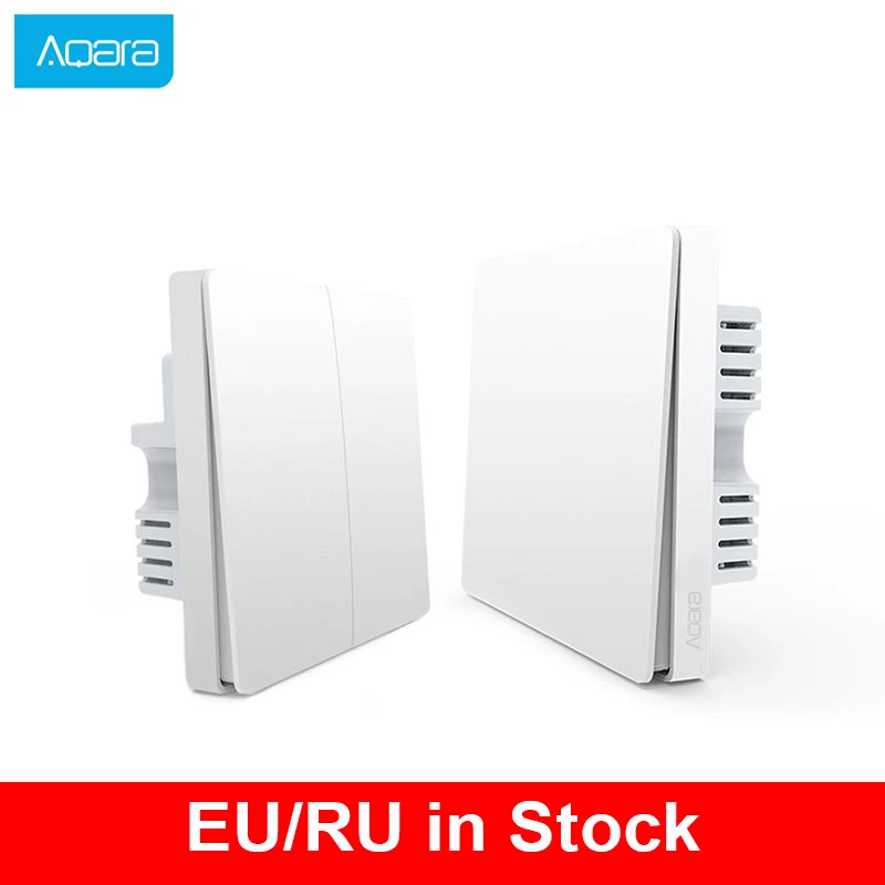 Meilleur Aqara interrupteur mural intelligent lumière télécommande ZiGBee wifi sans fil clé interrupteur mural intelligent maison travail pour mi jia mi maison APP