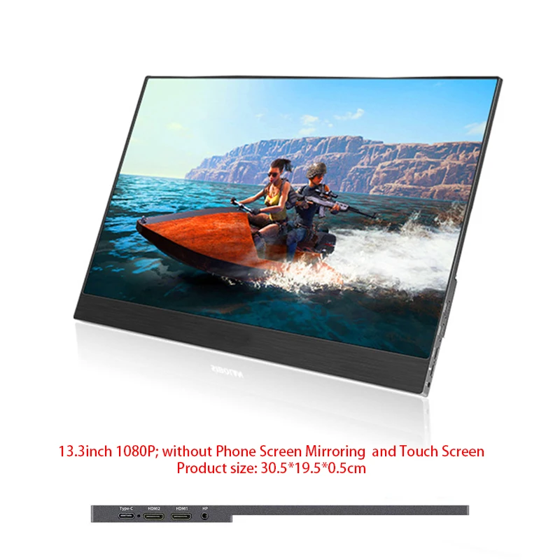 13 3 дюймовый 1080P ЖК монитор HDR ультра тонкий дисплей для Mac/PC/смартфона/PS4