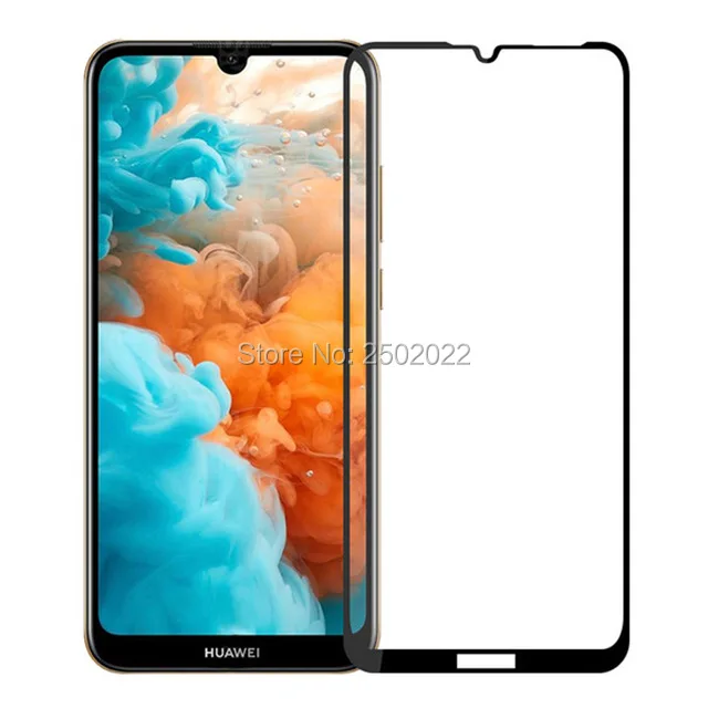 3D Tempered Glass For Huawei Y6 2019 Full Cover Guard 9H Protective film Screen Protector Protection | Мобильные телефоны и