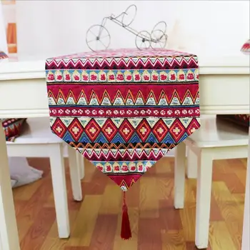

Fyjafon Table Runner Linen Hotel Table Runners Modern Geometric Printed Table Runner Home Decor 32*160/32*180/32*200/32*220
