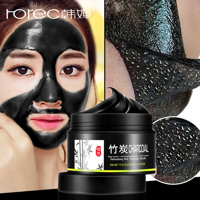 ROREC Charcoal Face Mask Blackhead Remover Facial Treatment Pore Strip