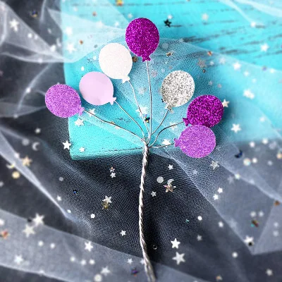 glitter little balloon iron cake topper cupcake decoration baby shower S glitter little balloon iron cake topper cupcake decoration baby shower S