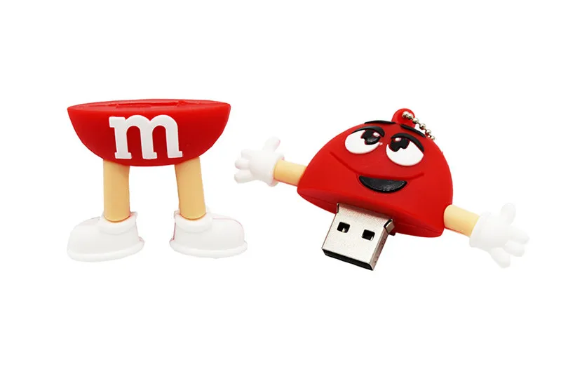 Напиши мне 64 Гб Мультяшные Чехлы M бобы usb флэш-накопитель usb 2,0 4 ГБ 8 ГБ 16 ГБ оперативной памяти, 32 Гб встроенной памяти, флешка, подарок usb