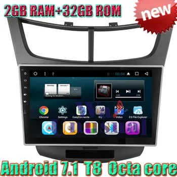 

WANUSUAL Car Styling 10.1" Octa Core 32G 2G RAM Android 7.1 GPS Navigation For Chevrolet Sail 3 2015 With BT WIFI 1024*600 Maps