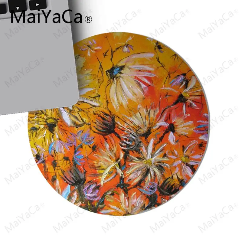 Beli MaiYaCa Baru Dicetak Mousepad Lockedge Maroko minyak lukisan Kecepatan Tinggi Baru Putaran mouse pad 22x22 cm 20x20 cm