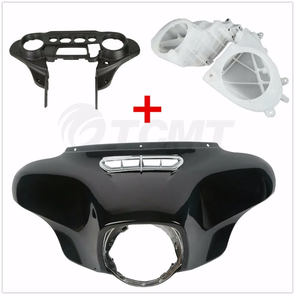 

Motorcycle Batwing Inner Outer Fairings Speakers Covers For Harley Touring Electra Glide Street Glide Ultra Limited 2014-2018