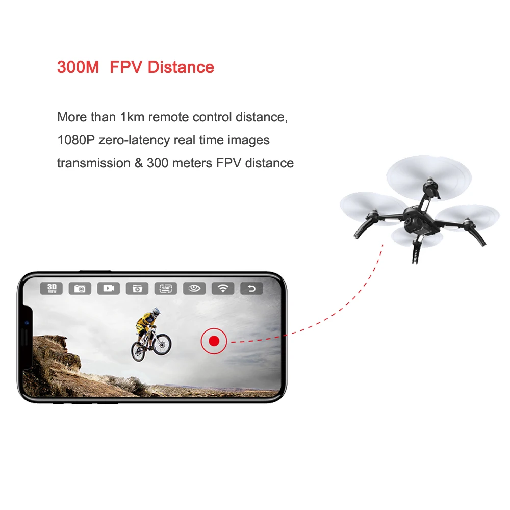 MJX Bugs 5 Вт gps Радиоуправляемый Дрон с Wi Fi FPV 1080 P HD камера автоматического возврата