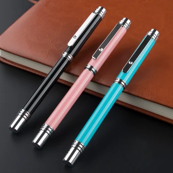 

metal Ballpoint Pen for writing supplies Business Notebook 0.5mm gel Pen School & Office Stationery Supplies three colors