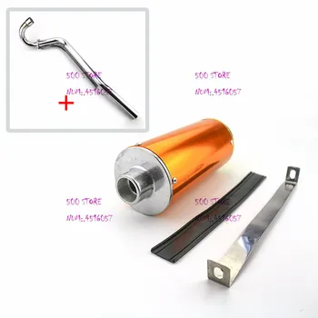 

high quality single row exhaust pipe motorcycle accessories muffler 50cc 110cc 125cc for Dirtbike pitbike modified