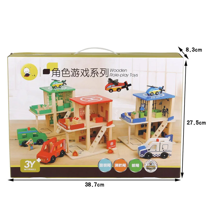 wooden post office toy