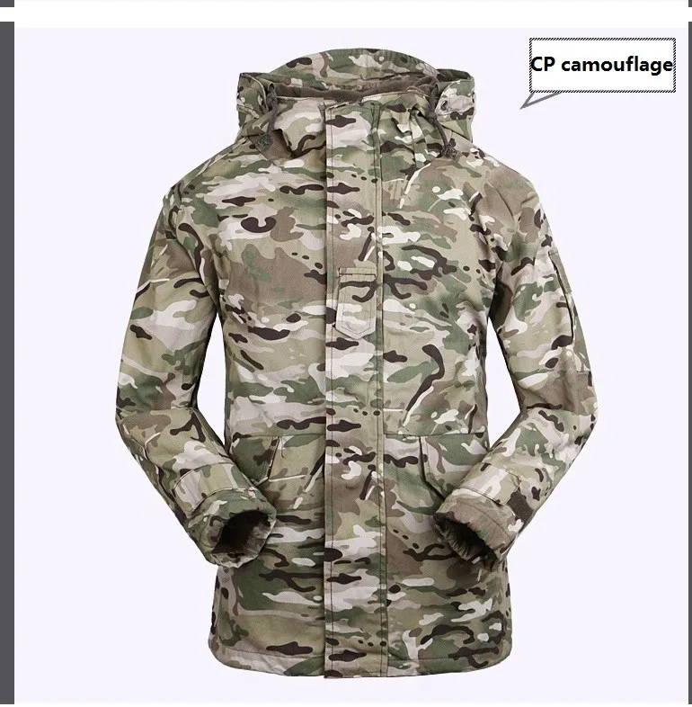 Военная флисовая камуфляжная тактическая мужская одежда полярная теплая Мультикам армейская мужская куртка Верхняя одежда Толстовка M65 Полевая куртка с подкладкой
