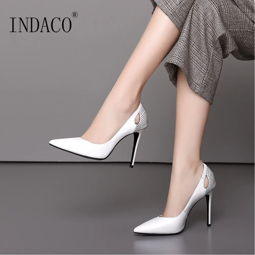 Buy Leather Black Office High Heel Pumps Classic