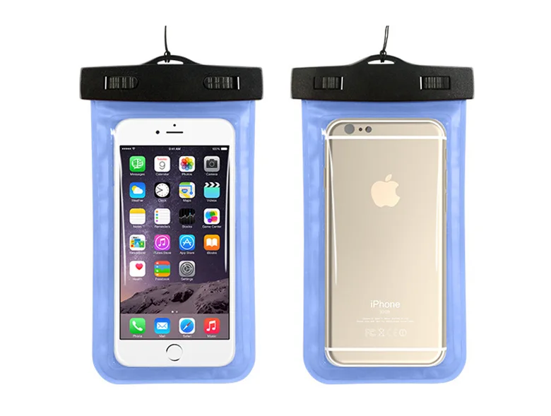 500 шт./партия,, водонепроницаемые сумки для мобильных телефонов, сумка для плавания - Цвет: Синий цвет