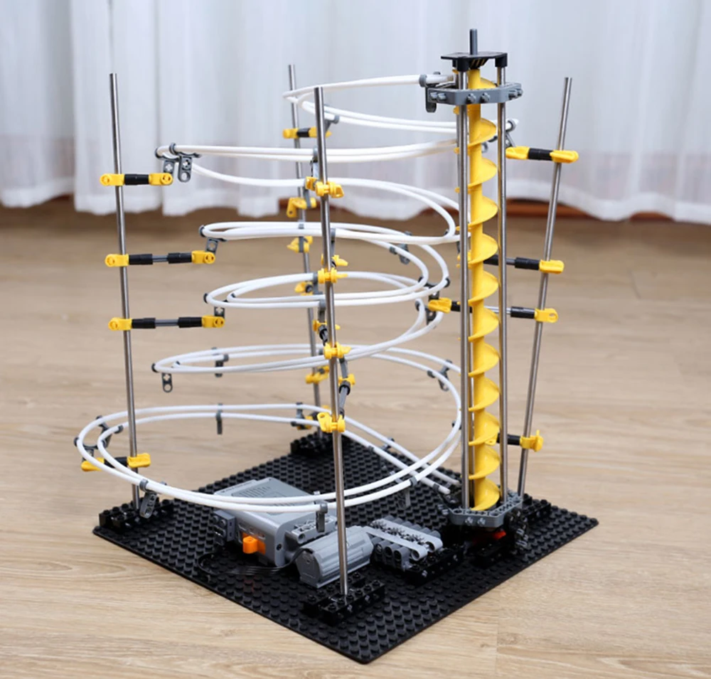 Уровень 1 2 3 4 DIY космическая рельсовая роликовая модель американских горок строительные наборы игрушки Spacerail горки мрамор бег лабиринт, Шариковая дорожка игрушка в подарок