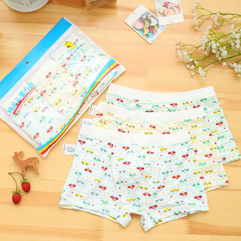

3 pcs/lot boys boxer kids cotton panties underwear Boy Underpants boxer Modal Soft Children underwear 3-11years 24-27cm