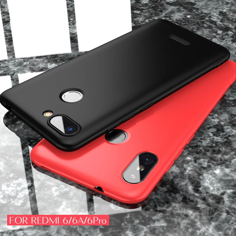 

New Arrival Classic top quality Soft matte silicone case for Xiaomi redmi 6 6a (5.45'') and redmi6 pro (5.84'') anti slippery