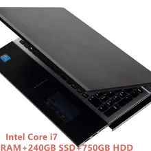 8G ram 240GB SSD 750G HDD 15," 1920*1080P HD Intel Core i7 cpu Графический игровой ноутбук Windows 10 ноутбук с DVD-RW Bluetooth