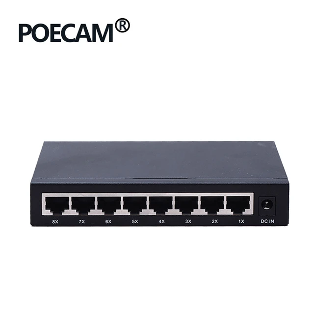 8 Port switch RJ45 Gigabit Ethernet switch with 8 port 10/100/1000M network  switch - AliExpress