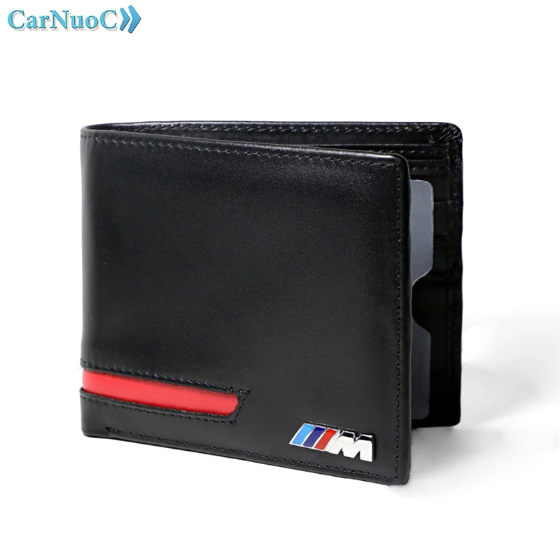 

Leather Man Wallet Clutch Bag Car Driver License Credit Card Bag For BMW M Performance X5 E90 E60 F30 F10 F15 E63 E64 E65 E86