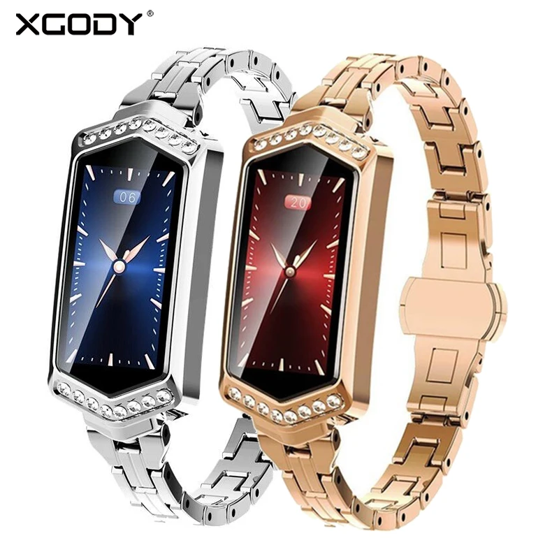 

XGODY B78 Women Bluetooth Smart Bracelet IP67 Waterproof Blood Pressure Measurement Fitness Tracker Watch For IOS Android Phones