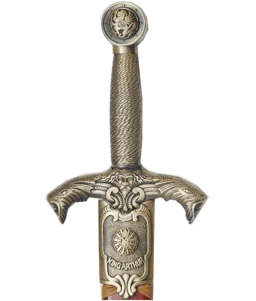 

S0150 MINIATURE MEDIEVAL BRASS KING ARTHUR LION HEAD KNIFE SHORT SWORD 10"