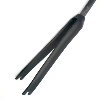 

3K 12K UD matte Carbon Road bike Fixed Gear Fork bicycle fork Tapered Thru Axle 9mm bike Front fork