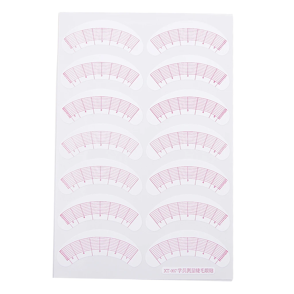 35 Pairs Eyelash Extensions Pads Stickers Patches Tool Lashes Measurement