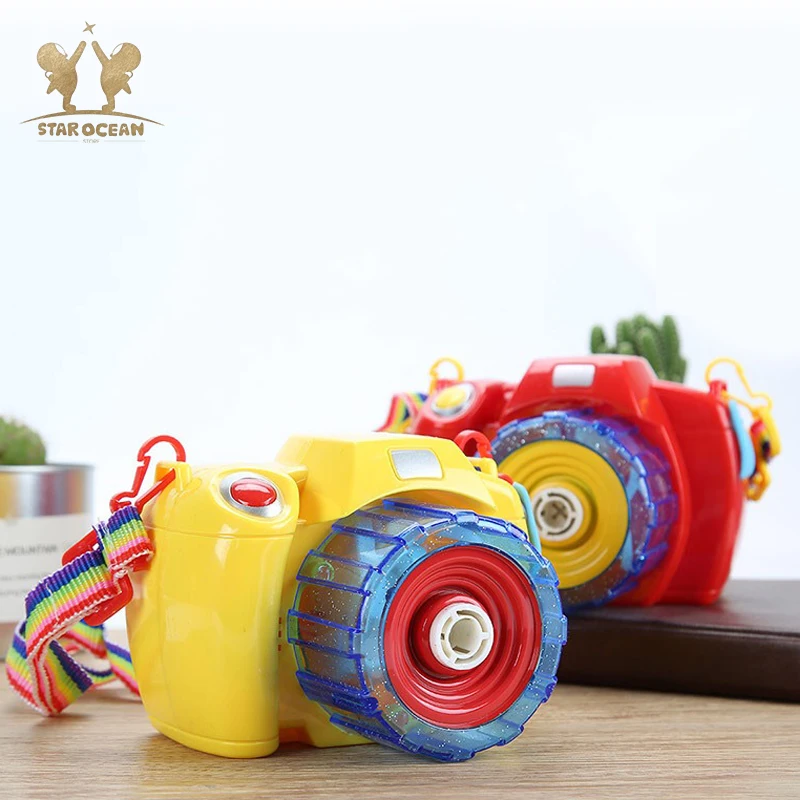 

Bubble Machine Camera Gun Toy Shooting Type Bubble Maker Soap Bubbles Electric Automatic Bubbles Maker Shooter for Beach/Park Fu