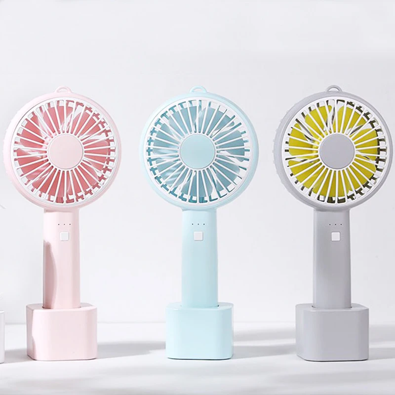 

Chern Mini Handheld Fan M6 Fans USB 1200mAh Battery Operated Portable Fan With Removeable Base and Lanyard