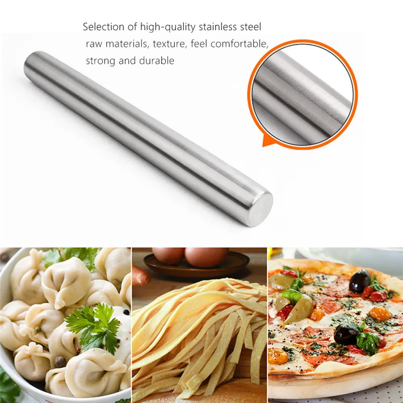 Pasta Cookie Pastry Dumpling Best Rated Stainless Steel Straight Pasta Cookie Pastry Dumpling Best Rated Stainless Steel Straight Rolling Pin Rod Tools In Pins Boards From Home Garden On