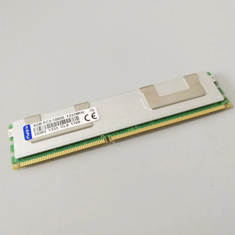 

4GB PC3-10600R DDR3 1333mhz RAM 2RX4 ECC Memory REG Registered CL9 sever memory 240PINS