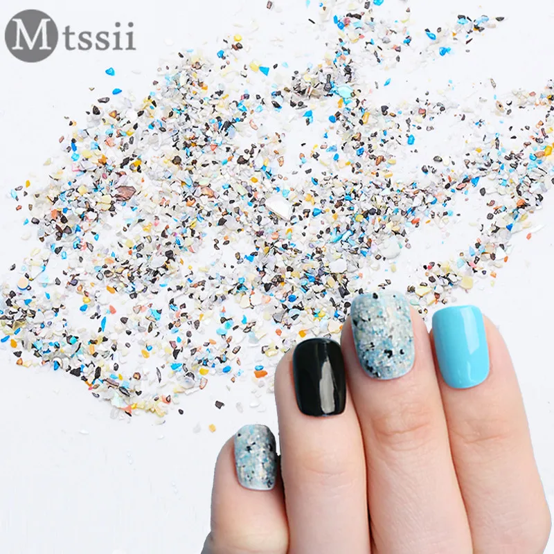 

Mtssii Colorful Gorgeous Nail Glitter Powder Nail Dust Sequins Marble Powder Shining Nail Art Glitter Dust Manicure Decorations