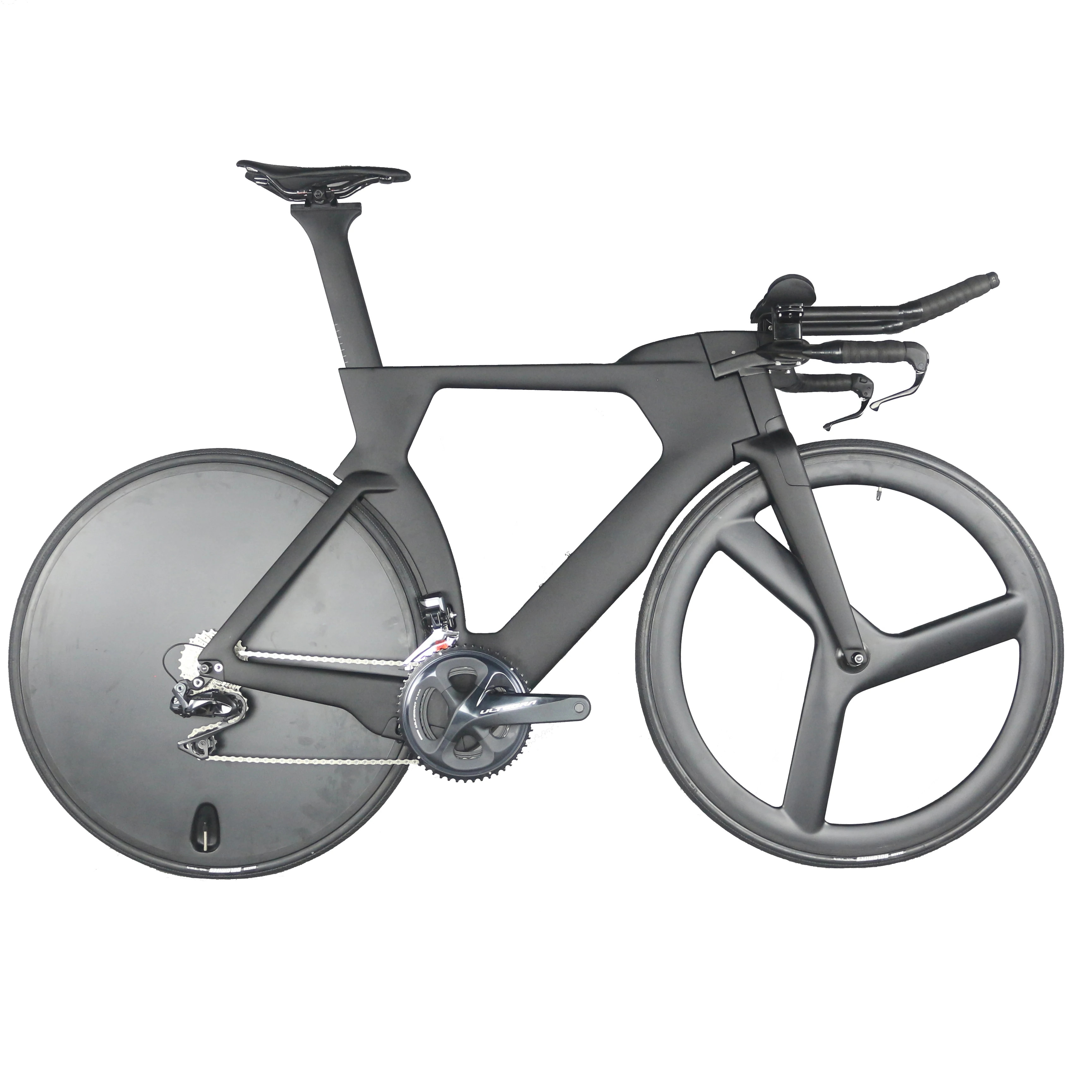 Полный велосипед TT bike TT01 пробный Триатлон углеродное волокно черная краска