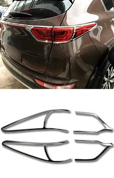 

Auto Exterior Chrome Rear Light Lamp Frame Tail Light Cover Trim For Kia Sportage 2016 2017 Fourth Generation 4 Pieces/ Lot