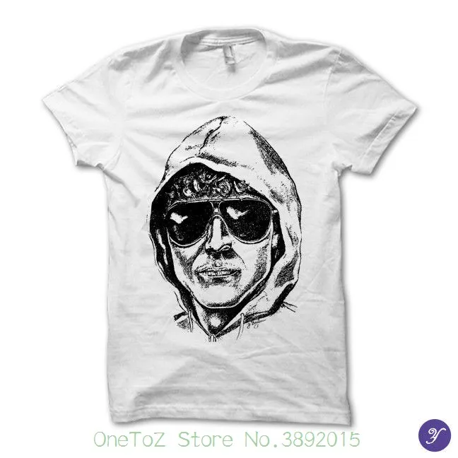 

Printed Men T-shirt Short Sleeve Funny Tee Shirts Unabomber Tshirt - Unabomber Manhunt Wanted