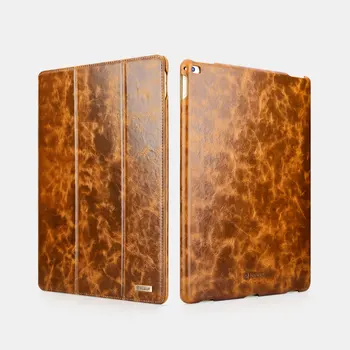 

Cover Case for iPad pro 12.9 inch 2017 Retro Genuine Leather Flip Tablet Case for iPad Pro 12.9inch 2015 Folio Magnet auto sleep