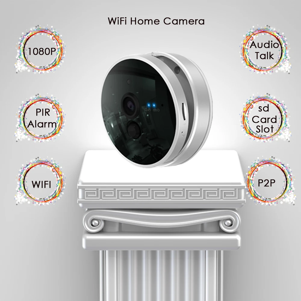 CTVMAN IP Камера 1080 P с SD картой памяти на 32 Гб микрофон PIR Беспроводной безопасности