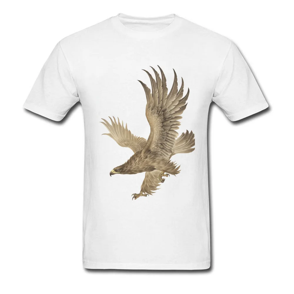 100% Cotton Men Short Sleeve Mongolia Eagle T Shirts Gift Tees Fashionable Normal O Neck Tshirts Top Quality Mongolia Eagle white