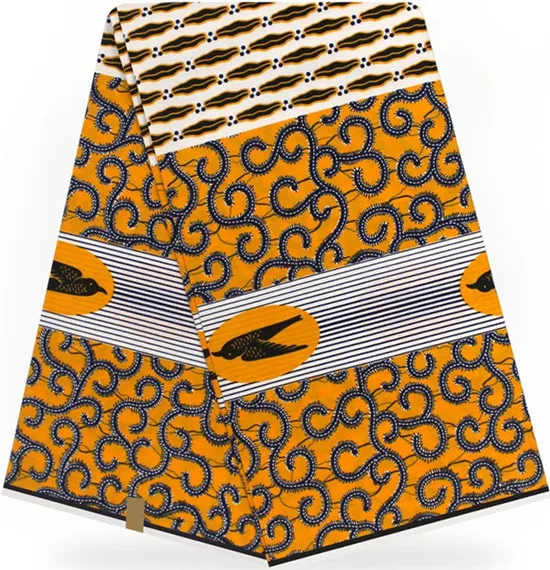 Воск африканская восковая ткань высокого качества настоящий голландский воск Анкара ткани африканская Ткань 6 ярдов хлопчатобумажная ткань C-1 - Цвет: 17