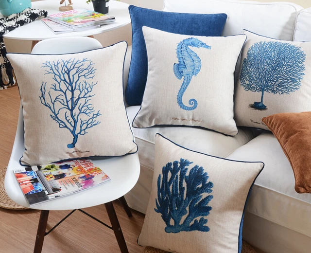 New Product Decorative Cushion Covers American Marine Style Cushions New Product Decorative Cushion Covers American Marine Style Cushions Home Decor Beautiful Benthos Sofa Cover Free