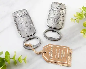 

FREE SHIPPING 50PCS Mason Jar Bottle Opener Wedding Favors Event Giveaways Anniversary Gifts Supplies
