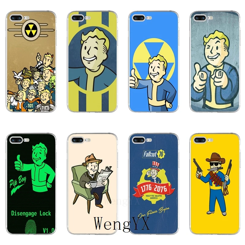 

game Fallout Vault Boy Slim silicone TPU Soft phone case For iPhone X 8 8plus 7 7plus 6 6s plus 5 5s 5c SE 4 4s